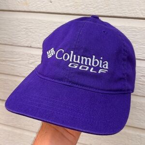 vintage COLUMBIA GOLF Purple Dad hat baseball hat strapback embroided cap